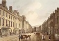 Milsom Street from Bath Illustrated by a Series of Views - John Claude Nattes