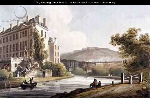 South Parade from Bath Illustrated by a Series of Views - John Claude Nattes