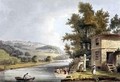 Old Ferry from Bath Illustrated by a Series of Views - John Claude Nattes
