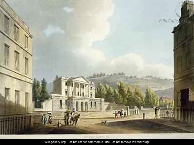 Sydney Hotel from Bath Illustrated by a Series of Views - John Claude Nattes