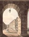 Pulteney Street Terminating in Laura Place seen through the Gateway of Sydney Gardens from Bath Illustrated by a Series of Views 1806 - John Claude Nattes