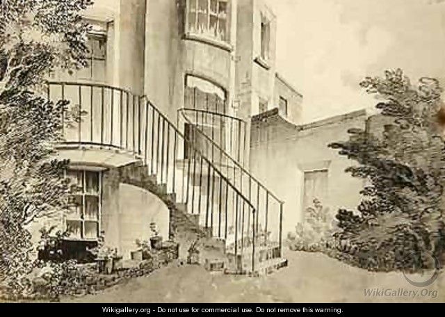 View of a house in Bayswater belonging to Mr Wilson 1808 - John Claude Nattes