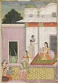Krishna Comes to Visit Radha - (attr. to) Natthu