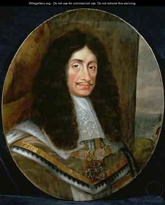 Portrait of King Charles II 1630-85 - (circle of) Nason, Pieter