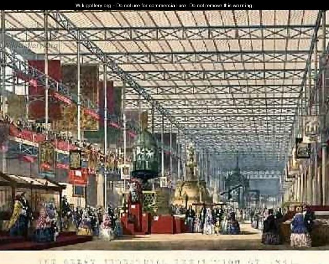 The British Nave at the Great Industrial Exhibition of 1851 - Joseph Nash