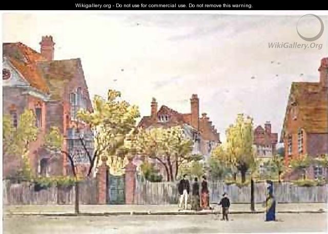 Newton Grove Bedford Park 1882 - Joseph Nash