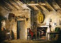 The Deans Cottage stage design for The Heart of Midlothian - Alexander Nasmyth