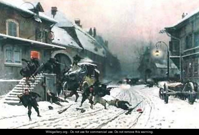 The Attack at Dawn 1877 - Alphonse Marie de Neuville