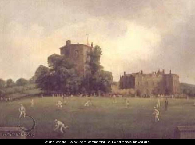 First Australian team to visit England to play a single innings cricket match against Willshers Gentlemen at Chilham Castle Kent August 1878 - William Andrews Nesfield