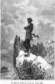 Captain Nemo climbing a rock - Alphonse Marie de Neuville