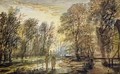 Sunset in the Wood - Aert van der Neer