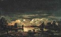 Moonlit Landscape - Aert van der Neer