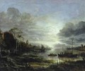 Landscape in Moonlight - Aert van der Neer