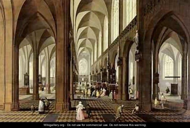 Interior of Antwerp Cathedral 1650 - Pieter the Younger Neefs