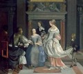 An Interior with Ladies and Gentlemen at Cards mid 1660s - Eglon van der Neer