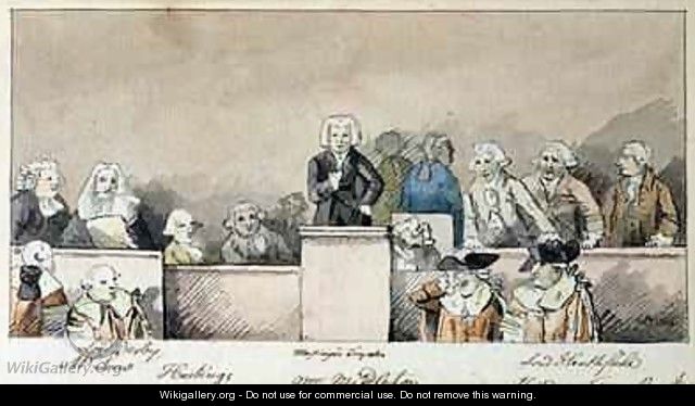 The Trial of Warren Hastings 1732-1818 Westminster Hall 1788 - James Nixon