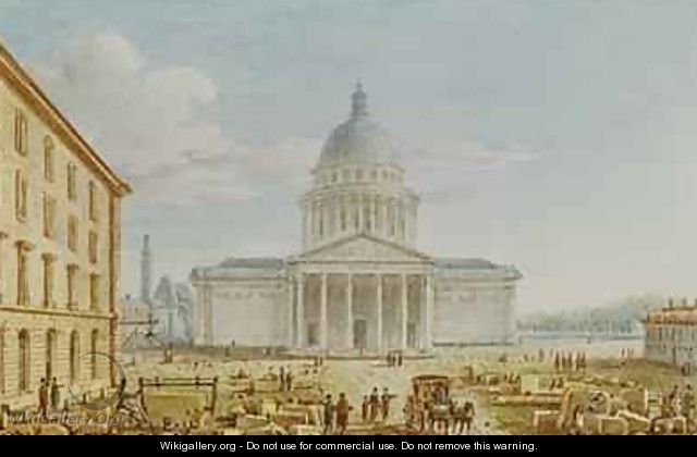 View of the Church of St Genevieve the Pantheon 18th-19th century - Victor Jean Nicolle
