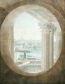 View of the Pont Neuf from a Bulls Eye Window of the Louvre 1810 - Victor Jean Nicolle