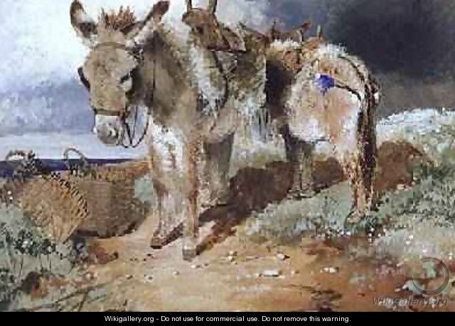 Donkeys 1855 - Erskine Nicol