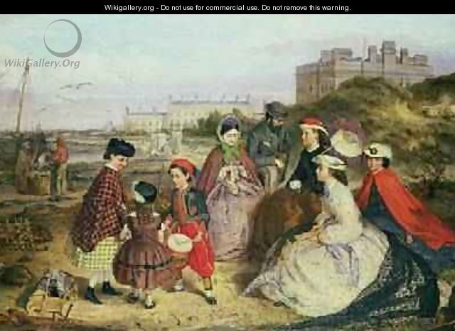 A Victorian Family at the Seaside - Charles Wynee Nicholls