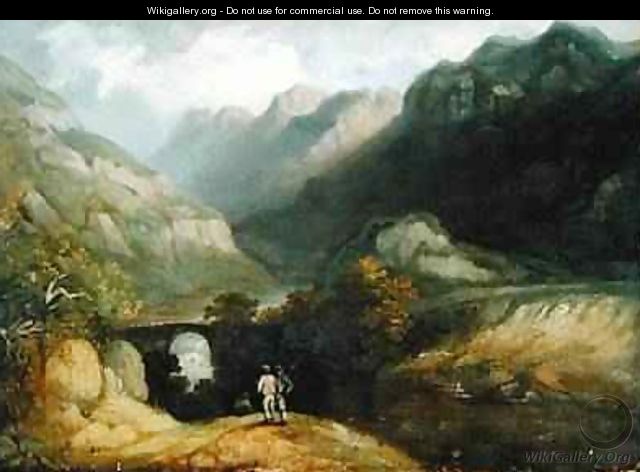Pont Aberglaslyn 1809 - Francis Nicholson