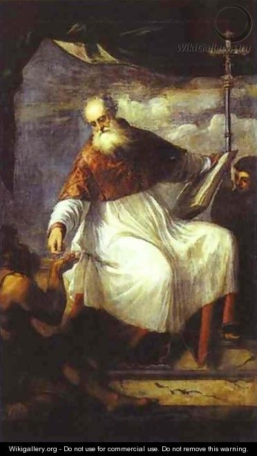 St. John the Alms-Giver - Tiziano Vecellio (Titian)