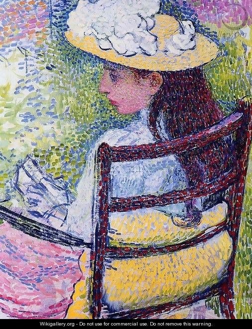 Portrait of Jeanne Pissarro - Theo Van Rysselberghe