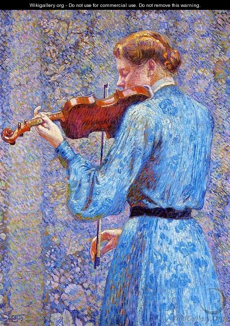 The Violinist - Theo Van Rysselberghe