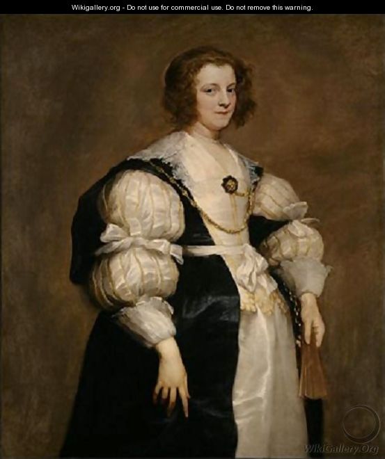 Lady with a Fan - Sir Anthony Van Dyck