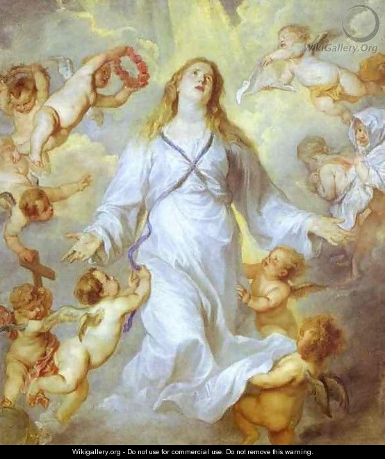 The Assumption of the Virgin - Sir Anthony Van Dyck