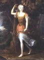 Portrait of a lady thought to be Diane Denise de Boillon as Diana with Cupid - Jean Nocret I