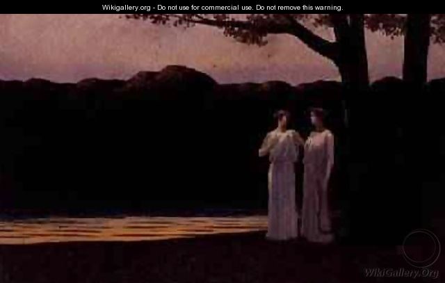 Muses on the Shore in the Evening, 1907 - Alphonse Osbert