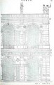 Elevation detail of the basilica in Vicenza, illustration from a facsimile copy of I Quattro Libri dellArchitettura written by Palladio, originally published 1570 - (after) Palladio, Andrea
