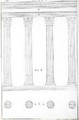 The Corinthian Order, illustration from a facsimile copy of I Quattro Libri dellArchitettura written by Palladio, originally published 1570 - (after) Palladio, Andrea