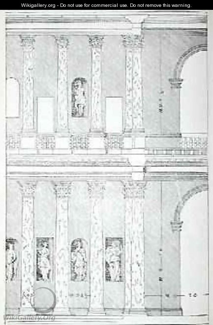 Roman Piazza, illustration from a facsimile copy of I Quattro Libri dell