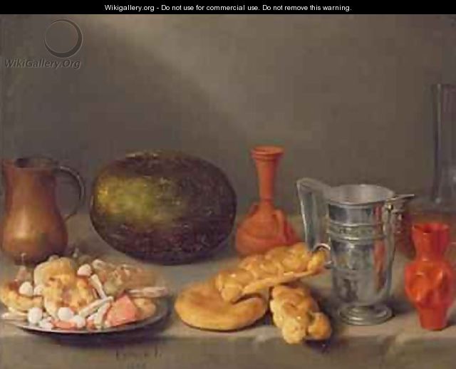 Still life with bread, 1648 - Francisco Palacios