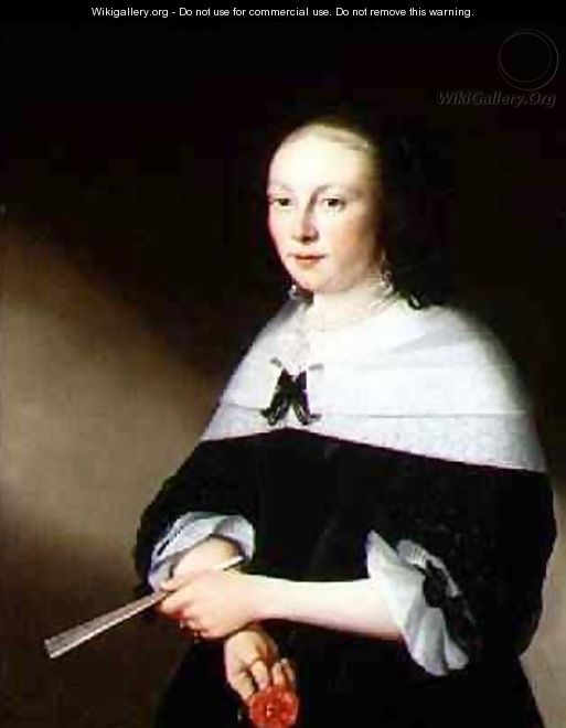 Portrait of a lady aged 28 - Anthonie Palamedesz. (Stevaerts, Stevens)