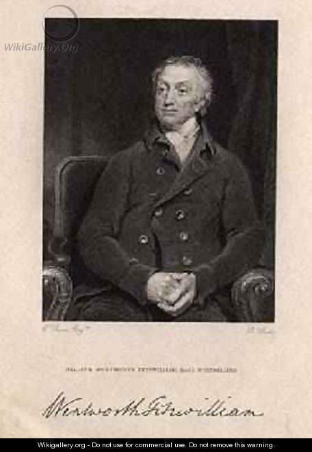 William Wentworth Fitzwilliam, 2nd Earl Fitzwilliam 1748-1833, engraved by R. Hicks, 1829 - William Owen