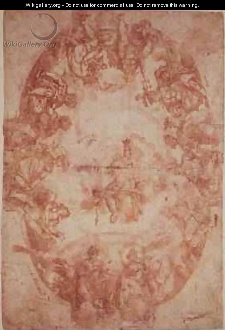 Study for the ceiling of the Casa de Pilatos, Seville, 1604 - Francisco Pacheco