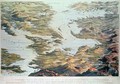 Panoramic view of the Baltic Sea and the Route of the Fleet from Spithead to St. Petersburg, from government maps and charts made under the supervision of an officer in the expedition under Sir Charles Napier, Commander of the Baltic Fleet, pub. 1855 by S - Thomas Packer