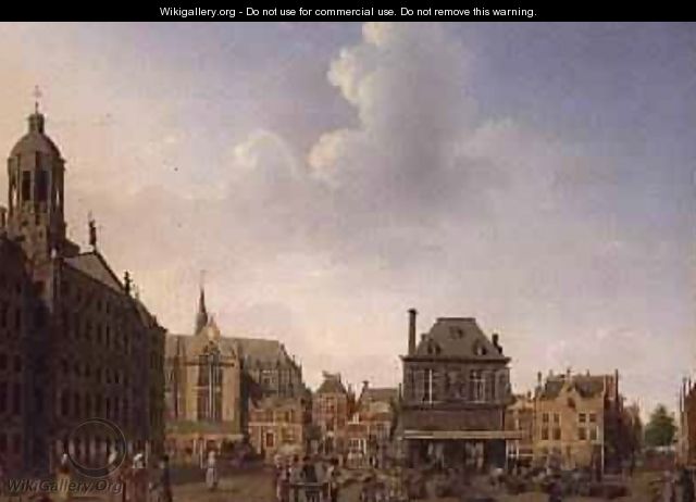 Dam Square - Amsterdam, 1782 - Isaak Ouwater