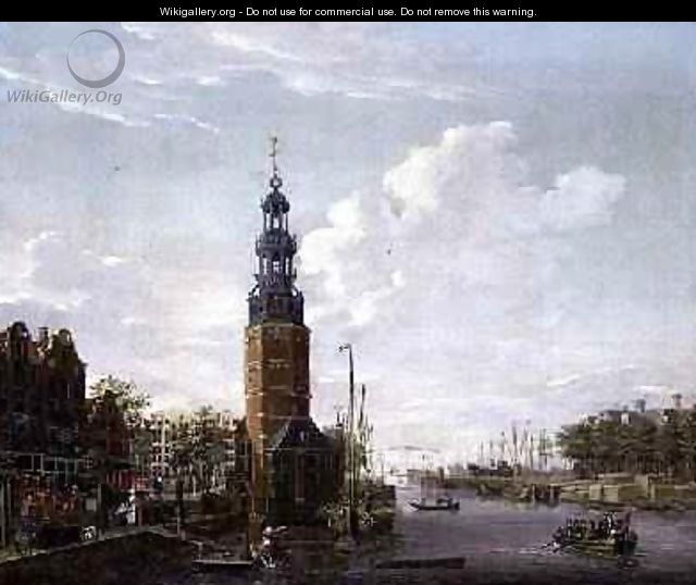 View of Amsterdam with the Montelbaanstower on the Oude Schans, 1777 - Isaak Ouwater