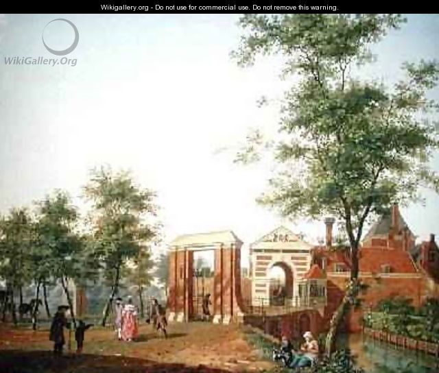 View of the Zylpoort, Harlem, 1780 - Isaak Ouwater