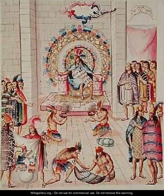Tome 3 fol.129 Offerings to the King, from Teatro de la Nueva Espana, 1640 - Panes
