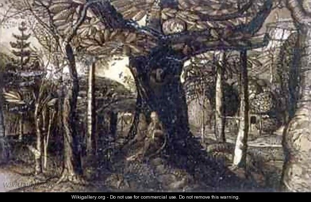 The Skirts of a Wood, 1825 - Samuel Palmer