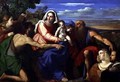Sacra Conversazione with St. Catherine, John the Baptist and Two Donors - Jacopo d'Antonio Negretti (see Palma Vecchio)