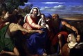 Sacra Conversazione with St. Catherine, John the Baptist and Two Donors - Jacopo d