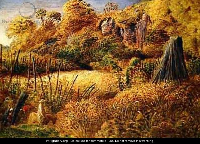Scene at Underriver, Kent or The Hop Garden - Samuel Palmer