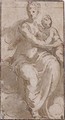 Virgin and Child on a cloud - Girolamo Francesco Maria Mazzola (Parmigianino)