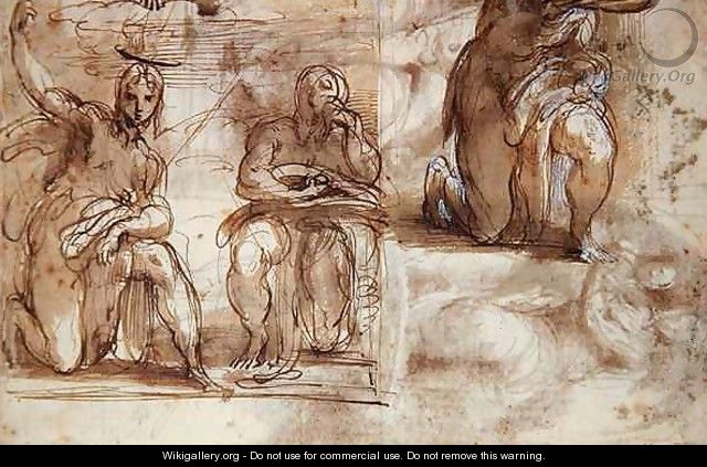 Study for Saints - Girolamo Francesco Maria Mazzola (Parmigianino)